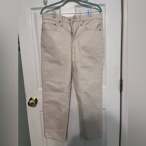 J. Crew Women's Cream Boyfriend Jeans